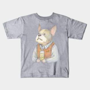 French bulldog and Gin tonic Kids T-Shirt